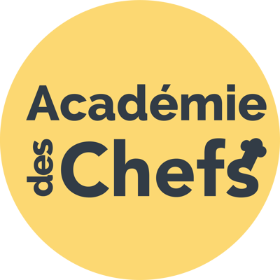 logo vector academie des chefs jaune PNG